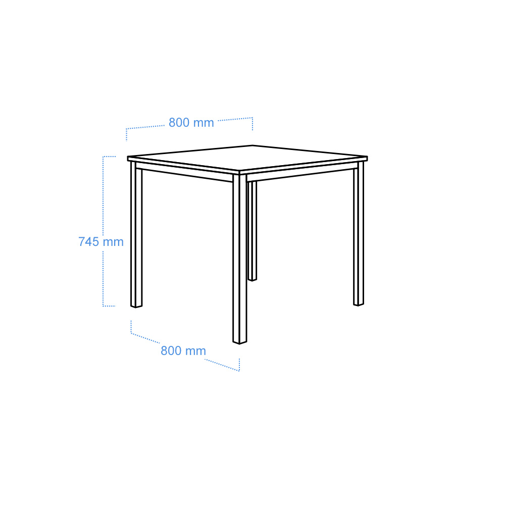 SNACKTBL WHITE 80